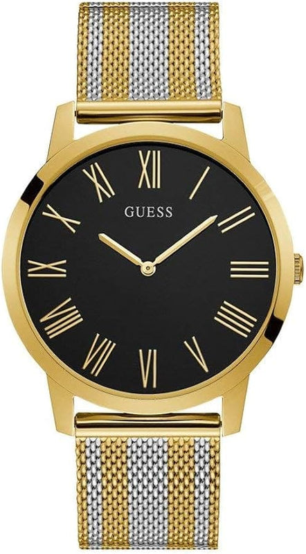 Buy Shop Guess Richmond Quartz Black Dial Two Tone Mesh Bracelet Watch For Women - W1179G2 USA Online
