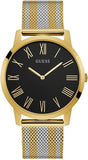 Buy Shop Guess Richmond Quartz Black Dial Two Tone Mesh Bracelet Watch For Women - W1179G2 USA Online