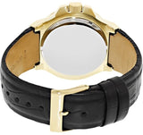 Buy Shop Guess Rigor Analog Black Dial Black Leather Strap Watch For Men - W0040G4 USA Online