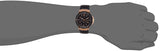 Buy Shop Guess Rigor Analog Black Dial Black Leather Strap Watch For Men - W0040G5 USA Online