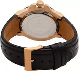 Buy Shop Guess Rigor Analog Black Dial Black Leather Strap Watch For Men - W0040G5 USA Online