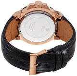Buy Shop Guess Rigor Analog Black Dial Black Leather Strap Watch For Men - W0040G5 USA Online