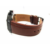 Buy Shop Guess Rigor Analog Black Dial Brown Leather Strap Watch For Men - W0040G8 USA Online