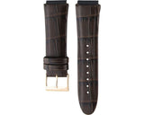 Buy Shop Guess Rigor Analog Brown Dial Brown Leather Strap Watch For Men - W0040G3 USA Online