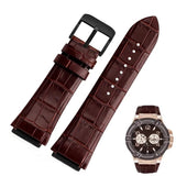 Buy Shop Guess Rigor Analog Brown Dial Brown Leather Strap Watch For Men - W0040G3 USA Online