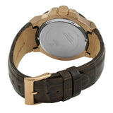 Buy Shop Guess Rigor Analog Brown Dial Brown Leather Strap Watch For Men - W0040G3 USA Online