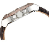 Buy Shop Guess Rigor Analogue Quartz Blue Dial Brown Leather Strap Watch For Men - W0040G10 USA Online