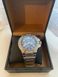 Buy Shop Guess Rigor Multi Function Black Dial Rose Gold Steel Strap Watch For Men - W0218G3 USA Online