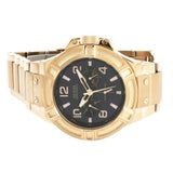 Buy Shop Guess Rigor Multi Function Black Dial Rose Gold Steel Strap Watch For Men - W0218G3 USA Online