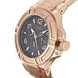 Buy Shop Guess Rigor Multi Function Black Dial Rose Gold Steel Strap Watch For Men - W0218G3 USA Online