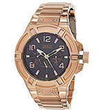 Buy Shop Guess Rigor Multi Function Black Dial Rose Gold Steel Strap Watch For Men - W0218G3 USA Online
