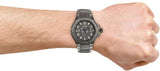 Buy Shop Guess Rigor Multifunction Black Dial Black Steel Strap Watch For Men - W0218G1 USA Online