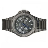 Buy Shop Guess Rigor Multifunction Black Dial Black Steel Strap Watch For Men - W0218G1 USA Online