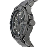 Buy Shop Guess Rigor Multifunction Black Dial Black Steel Strap Watch For Men - W0218G1 USA Online