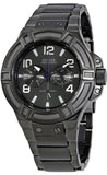 Buy Shop Guess Rigor Multifunction Black Dial Black Steel Strap Watch For Men - W0218G1 USA Online
