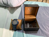 Buy Shop Guess Rigor Multifunction Black Dial Blue Steel Strap Watch for Men - W0218G4 USA Online
