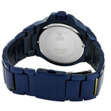 Buy Shop Guess Rigor Multifunction Black Dial Blue Steel Strap Watch for Men - W0218G4 USA Online