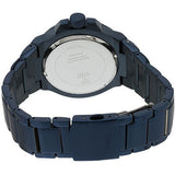 Buy Shop Guess Rigor Multifunction Black Dial Blue Steel Strap Watch for Men - W0218G4 USA Online