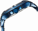 Buy Shop Guess Rigor Multifunction Black Dial Blue Steel Strap Watch for Men - W0218G4 USA Online