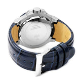 Buy Shop Guess Rigor Multifunction Chronograph Blue Dial Blue Leather Strap Watch For Men - W0040G7 USA Online