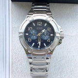 Buy Shop Guess Rigor Quartz Black Dial Silver Steel Strap Watch For Men - W0218G2 USA Online