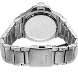 Buy Shop Guess Rigor Quartz Black Dial Silver Steel Strap Watch For Men - W0218G2 USA Online