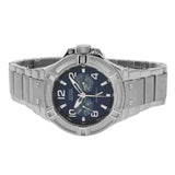 Buy Shop Guess Rigor Quartz Black Dial Silver Steel Strap Watch For Men - W0218G2 USA Online
