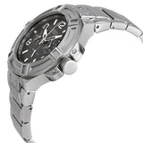Buy Shop Guess Rigor Quartz Black Dial Silver Steel Strap Watch For Men - W0218G2 USA Online