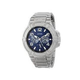 Buy Shop Guess Rigor Quartz Black Dial Silver Steel Strap Watch For Men - W0218G2 USA Online