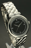 Buy Shop Guess Rumour Quartz Black Dial Silver Steel Strap Watch For Women - GW0613L1 USA Online