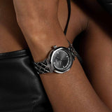Buy Shop Guess Rumour Quartz Black Dial Silver Steel Strap Watch For Women - GW0613L1 USA Online