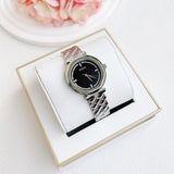 Buy Shop Guess Rumour Quartz Black Dial Silver Steel Strap Watch For Women - GW0613L1 USA Online