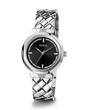 Buy Shop Guess Rumour Quartz Black Dial Silver Steel Strap Watch For Women - GW0613L1 USA Online