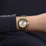 Buy Shop Guess Rumour Quartz Gold Dial Gold Steel Strap Watch For Women - GW0613L2 USA Online