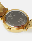 Buy Shop Guess Rumour Quartz Gold Dial Gold Steel Strap Watch For Women - GW0613L2 USA Online