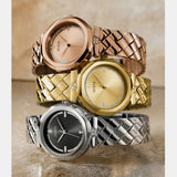 Buy Shop Guess Rumour Quartz Rose Gold Dial Rose Gold Steel Strap Watch For Women - GW0613L3 USA Online