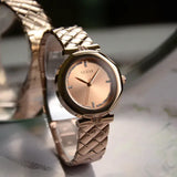 Buy Shop Guess Rumour Quartz Rose Gold Dial Rose Gold Steel Strap Watch For Women - GW0613L3 USA Online