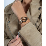 Buy Shop Guess Rumour Quartz Rose Gold Dial Rose Gold Steel Strap Watch For Women - GW0613L3 USA Online