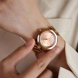 Buy Shop Guess Rumour Quartz Rose Gold Dial Rose Gold Steel Strap Watch For Women - GW0613L3 USA Online