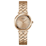 Buy Shop Guess Rumour Quartz Rose Gold Dial Rose Gold Steel Strap Watch For Women - GW0613L3 USA Online