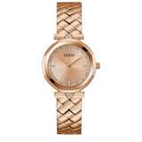Buy Shop Guess Rumour Quartz Rose Gold Dial Rose Gold Steel Strap Watch For Women - GW0613L3 USA Online