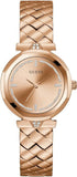 Buy Shop Guess Rumour Quartz Rose Gold Dial Rose Gold Steel Strap Watch For Women - GW0613L3 USA Online