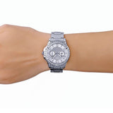 Buy Shop Guess Sassy Multifunction Quartz Silver Dial Silver Steel Strap Watch For Women - W0705L1 USA Online
