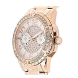 Buy Shop Guess Sassy Quartz White Dial Rose Gold Steel Strap Watch For Women - W0705L3 USA Online