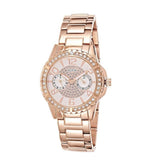 Buy Shop Guess Sassy Quartz White Dial Rose Gold Steel Strap Watch For Women - W0705L3 USA Online