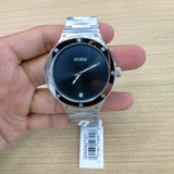 Buy Shop Guess Scope Black Dial Silver Steel Strap Watch for Men - GW0427G1 USA Online