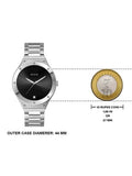 Buy Shop Guess Scope Black Dial Silver Steel Strap Watch for Men - GW0427G1 USA Online