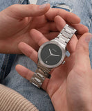 Buy Shop Guess Scope Black Dial Silver Steel Strap Watch for Men - GW0427G1 USA Online