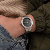 Buy Shop Guess Scope Black Dial Silver Steel Strap Watch for Men - GW0427G1 USA Online