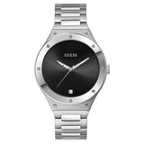 Buy Shop Guess Scope Black Dial Silver Steel Strap Watch for Men - GW0427G1 USA Online